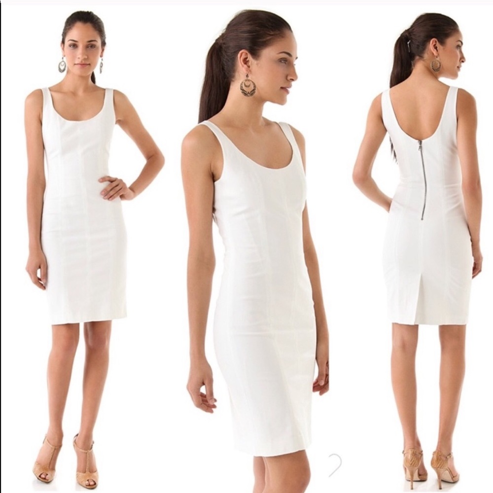 Club Monaco white sheath dress